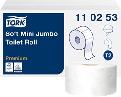 Toiletpapier Tork T2 Premium jumbo klein 2laags 12 Rol