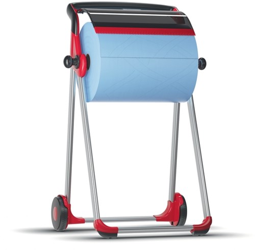 Poetspapierdispenser Tork W1 vloerstandaard rood 1 Stuk-3