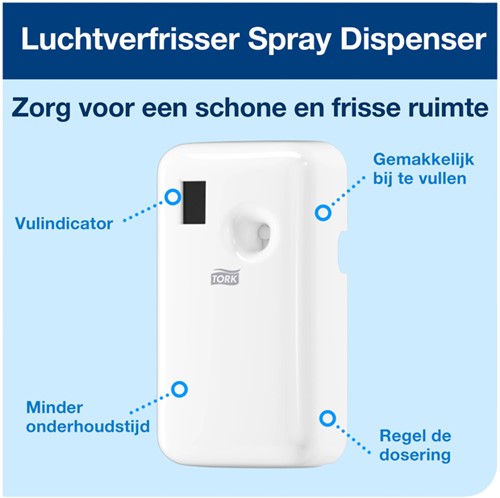 Luchtverfrisserdispenser Tork A1 spray wit 1 Stuk-2