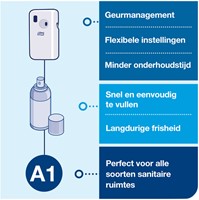 Luchtverfrisserdispenser Tork A1 spray wit 562000-2