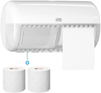Toiletpapierdispenser Tork T4 duo wit 1 Stuk-2
