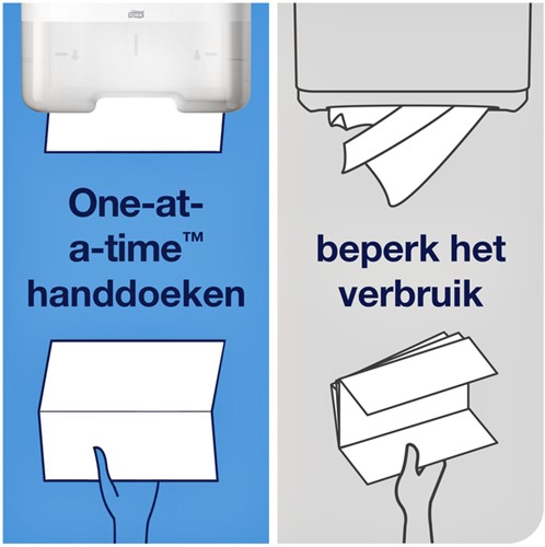 Handdoek Tork H3 Advanced 2laags 248x230mm wit 15 pak-3