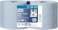 Poetspapier Tork W2 Premium 2laags 750 vel blauw 2 Rol