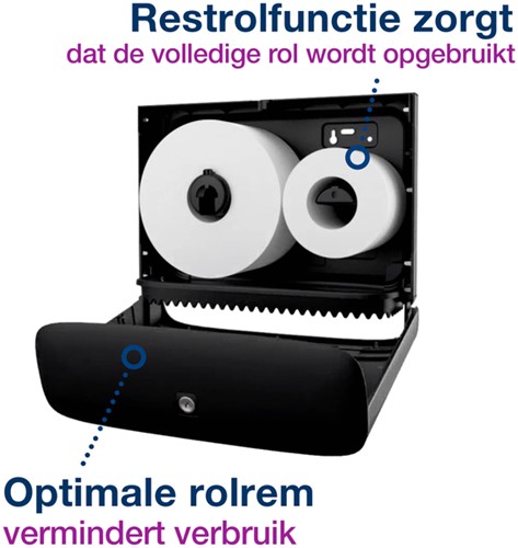 Toiletpapierdispenser Tork T2 Image Line zilver 1 Stuk-1