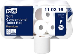 Toiletpapier Tork T4 Premium 3laags 250 vel wit 8 Rol