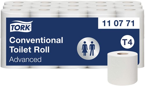 Toiletpapier Tork T4 Advanced 2-laags 400 vel wit 110771