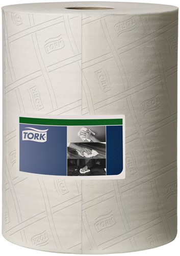 Reinigingsdoek Tork W2 Premium 1laags 152m wit 400 Vel-2