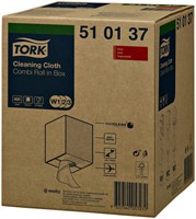 Reinigingsdoek Tork W2 Premium 1laags 152m wit 400 Vel-3