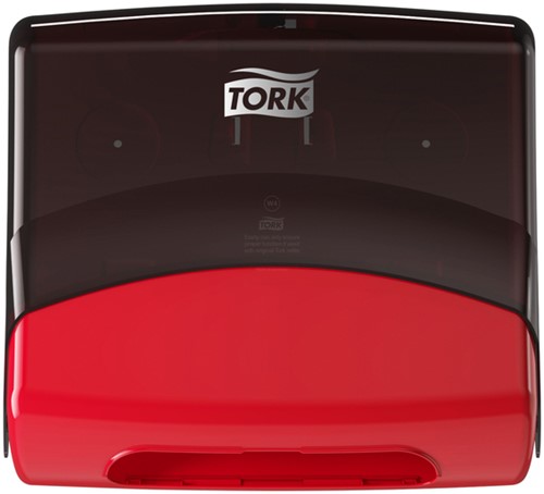 Reinigingsdoekdispenser Tork W4 gevouwen rood 1 Stuk