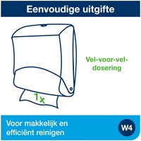 Reinigingsdoekdispenser Tork W4 gevouwen rood 1 Stuk-2