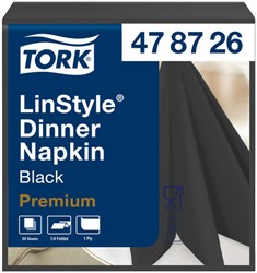 Dinerservet Tork Linstyle Premium zwart 478726 50 Stuk