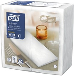 Dinerservet Tork Linstyle Premium wit 478180 50 Vel