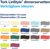 Dinerservet Tork Linstyle Premium wit 478145 50 Vel-3