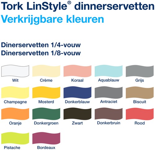 Dinerservet Tork Linstyle Premium wit 478145 50 Vel-3