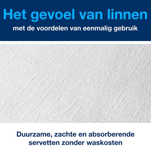 Dinerservet Tork Linstyle Premium wit 478145 50 Stuk-1