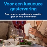 Dinerservet Tork Linstyle Premium wit 478145 50 Stuk-3