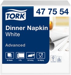 Dinerservet Tork Advanced achtstevouw 150 vel wit 150 Stuk