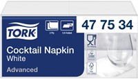 Cocktailservet Tork Advanced 2laags 200 vel wit 200 Stuk