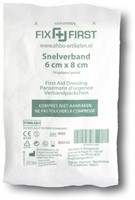 Snelverband FixFirst gerold 6x8cm 10 Stuk