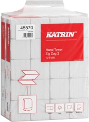 Handdoek Katrin 2laags 224x230mm wit 45570 20 Stuk
