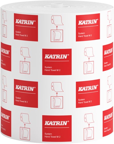 Handdoekrol Katrin systeemrol medium 2laags 160m 6 Rol
