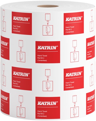 Poetspapier Katrin medium 2-laags wit 481911 6 Rol