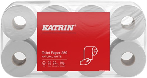 Toiletpapier Katrin 2laags 250 vel naturel 64 Rol-2