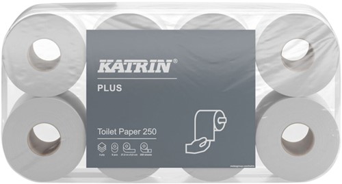 Toiletpapier Katrin 3laags 250 vel wit 11711 72 Rol