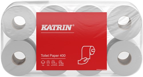 Toiletpapier Katrin 2laags 400 vel wit 48 Rol