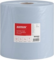 Poetspapier Katrin Industrial extra groot blauw 1 Rol