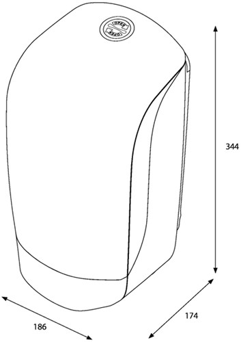 Poetspapierdispenser Katrin klein wit 90106 1 Stuk-3