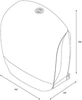 Toiletpapierdispenser Katrin Gigant L wit 90083 1 Stuk-3