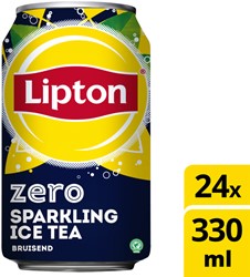 Frisdrank Lipton Ice Tea sparkling zero blik 330ml 330 Milliliter