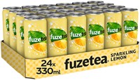 Frisdrank Fuze Tea Black Tea sparkling lemon 330ml 330 Milliliter-2