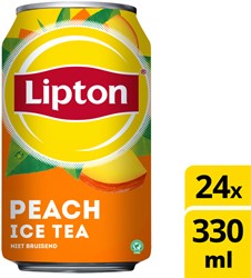 Frisdrank Lipton Ice Tea peach blik 330ml 330 Milliliter