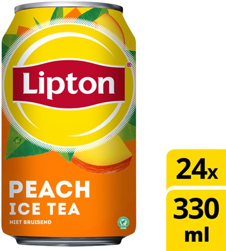 Frisdrank Lipton Ice Tea peach blik 330ml 330 Milliliter