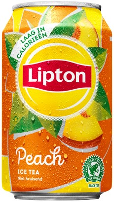 Frisdrank Lipton Ice Tea peach blik 330ml 330 Milliliter-2