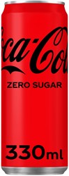 Frisdrank Coca Cola zero blik 330ml 330 Milliliter