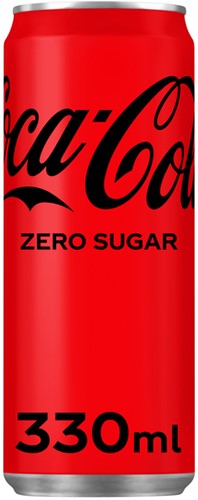 Frisdrank Coca Cola zero blik 330ml 330 Milliliter