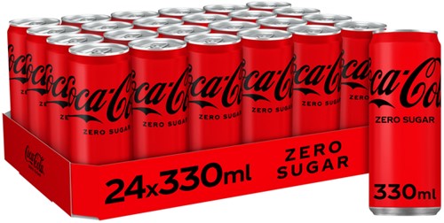 Frisdrank Coca Cola zero blik 330ml 330 Milliliter-2