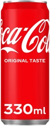 Frisdrank Coca Cola Regular blik 330ml 330 Milliliter