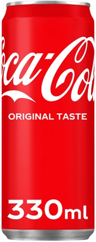 Frisdrank Coca Cola Regular blik 330ml 330 Milliliter