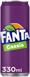 Frisdrank Fanta cassis blik 330ml 330 Milliliter