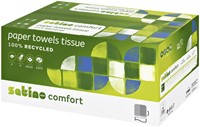 Handdoek Satino PT3 Comfort 2laags 250x320mm wit 24 pak