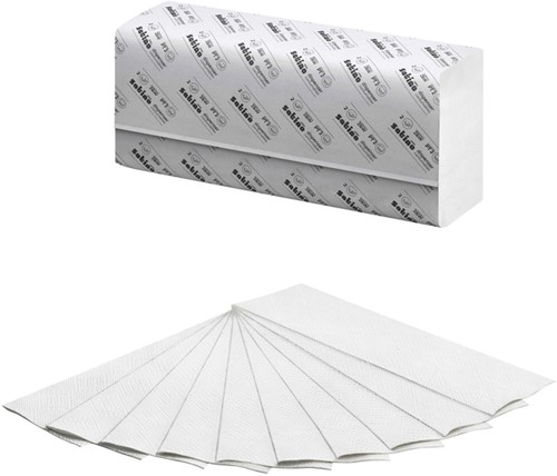 Handdoek Satino PT3 Comfort 2laags 250x320mm wit 24 Stuk-2