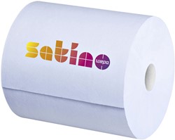 Poetspapier Satino CR1 Comfort 2laags blauw 1 Rol