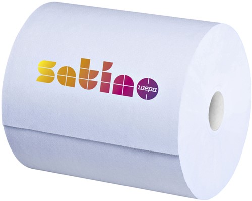 Poetspapier Satino CR1 Comfort 2laags blauw 1 Rol