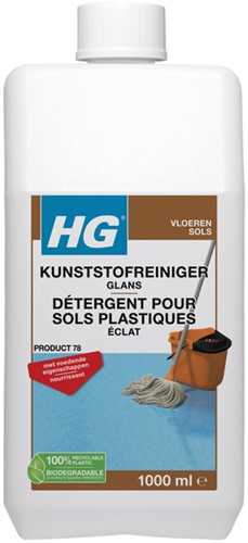 Vloerreiniger HG kunststof vloeren 1 liter 1 Fles