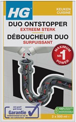 Ontstopper HG Duo  2x500ml 1 Fles