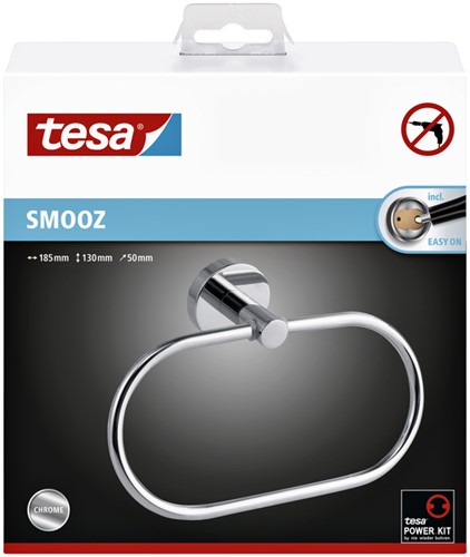Handdoekring tesa Smooz verchr zelfkl 1 Stuk-2